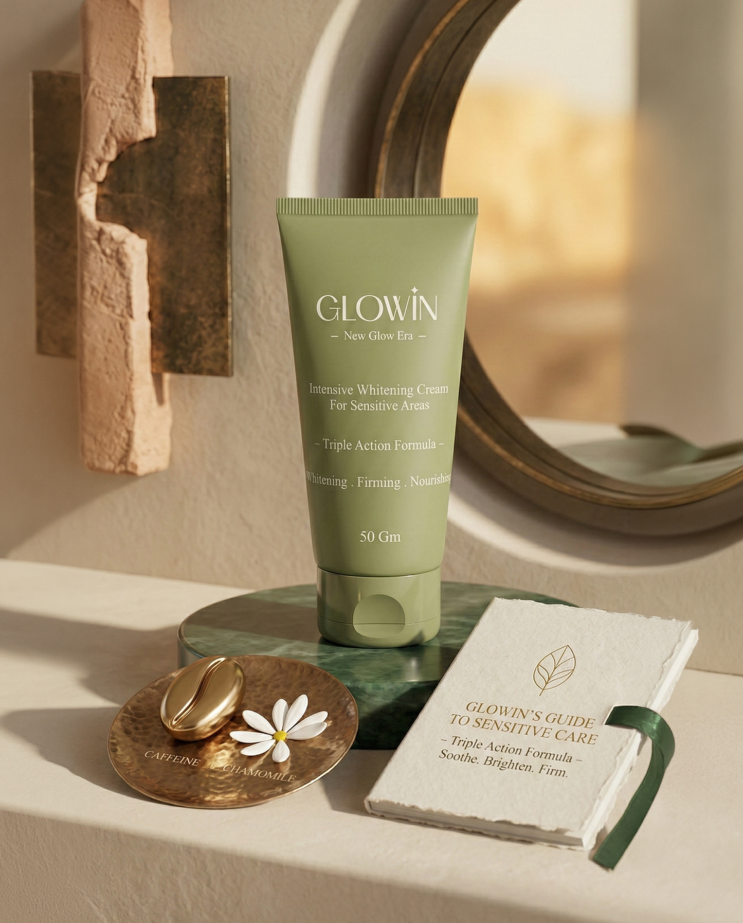 Glowin Triple-Action Brightening Cream For Sensitive Areas – 50g