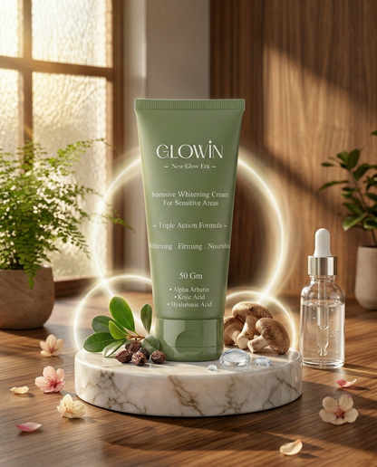 Glowin Triple-Action Brightening Cream For Sensitive Areas – 50g