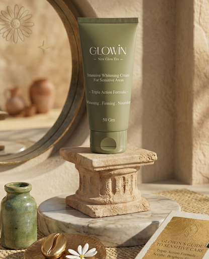 Glowin Triple-Action Brightening Cream For Sensitive Areas – 50g